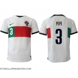 Portugal Pepe #3 Borta Matchtröja VM 2022 Kortärmad